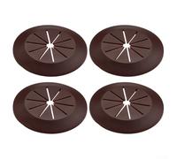 Bulevisiter Lot de 4 œillets de gestion de câbles pour câblage de bureau - Cache-trou de sortie rond en PVC durable 55 x 55 x 5 mm pour armoires et bureaux, s'adapte aux trous jusqu'à (blanc)