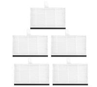 Bulevisiter Lot de 5 filtres de rechange pour aspirateur robot Ultenic D10, accessoire de filtration d'air haute efficacité compatible avec le modèle Ultenic D10, blanc