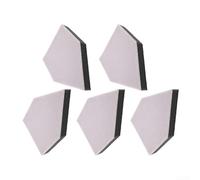 Bulevisiter Lot de 5 tampons en éponge 63 x 88 mm pour disques de ponçage, tampon d'interface souple pour outils de ponceuse orbitale, dos abrasif flexible avec vibrations