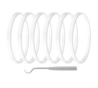Bulevisiter Lot de 6 joints de rechange en caoutchouc pour mitigeur de cuisine - 8,2 cm - Compatible avec une variété de modèles de mélangeurs - Accessoires professionnels