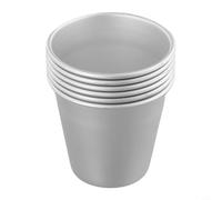 Bulevisiter Lot de 6 mini moules en aluminium pour puddings, desserts, crème brûlée, muffins, gâteaux, gelée, résistant à la chaleur