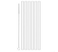 Bulevisiter Lot de 6 pailles de rechange pour gobelet Owala de 1,2 l, compatibles avec les bouteilles d'eau Owala, transparentes pour pailles Tritan avec brosse de nettoyage