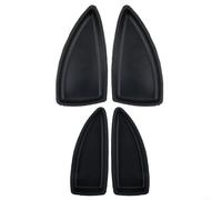 Bulevisiter Lot de capuchons de lunette pour interrupteur de porte intérieure compatible avec Malibu 2016-2018, pièces de rechange avant et arrière gauche droite, garniture en plastique noir