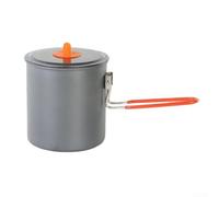 Bulevisiter Marmite de camping de 1000 ml pour camping, randonnée, pique-nique - Légère et pliable en alliage d'aluminium - Cafetière compatible avec gaz de 230 g (SKU)