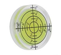Bulevisiter Niveau à bulle en acrylique de 32 mm avec liquide jaune vert fluorescent pour outils de mesure et de mise en page professionnels dans la maison, le jardin et l'atelier (2)