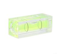 Bulevisiter Niveau carré - 10 x 10 x 29 mm - Petit niveau à bulle pour mesure horizontale, construction acrylique + ABS, pour cadres photo, miroirs, meubles (5 pièces)