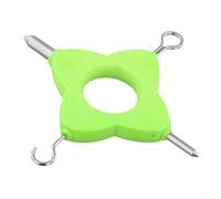 Bulevisiter Outil de pêche multifonction 4 en 1 avec crochet, petit mât, grand mât et extrémités de boucle pour carpe rig, leadcore leader, pour matériel chod - vert vif
