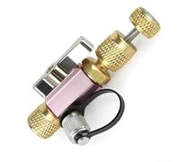 Bulevisiter Outil d'installation de démontage de noyau de valve R410A R22, port de 0,6 cm x 0,6 cm avec double joint torique et port de jauge de vide intégré, pour systèmes CVC