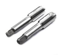 Bulevisiter Paire de tarauds métriques à flûte droite HSS pour acier inoxydable, fer, cuivre et aluminium - Connecteur fileté à droite 12 mm, 14 mm, 16 mm, 18 mm (M16 x 1,5 mm)