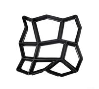 Bulevisiter Pierre de marche en béton réutilisable, 35 x 35 x 3,6 cm, forme carrée pour allées de jardin, allées et décoration extérieure