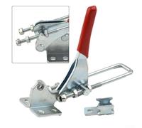 Bulevisiter Pince à bascule réglable pour fixations robustes, design autobloquant en U, loquet à dégagement rapide en fer galvanisé pour CNC et travail industriel