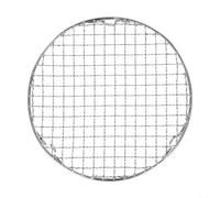 Bulevisiter Plateau rond en acier inoxydable pour barbecue avec pieds pour camping et utilisation à la maison, grille de barbecue de 21 cm de diamètre pour un chauffage uniforme et un nettoyage facile