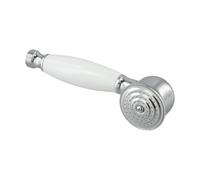 Bulevisiter Pommeau de douche amovible style vintage pour salle de bain, design haute pression, économie d'eau, finition chromée antirouille, s'adapte aux bras et tuyaux de douche standard
