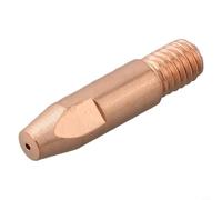 Bulevisiter Pour Cooper Tip M6 pour torche de soudage MIG/MAG 24KD, compatible avec ouverture 0,8/1,0/1,2 mm, longueur 2,8 cm, matériau cuivre rouge (0,8 mm)