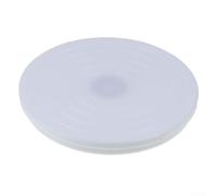 Bulevisiter Présentoir à gâteau rotatif pour décoration et pâtisserie, plateau tournant à 360 degrés avec échelle de mesure, compatible avec gâteaux de 14 cm, ABS réutilisable (blanc)