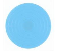Bulevisiter Présentoir à gâteau rotatif pour décoration et pâtisserie, plateau tournant à 360 degrés avec échelle de mesure, compatible avec gâteaux de 14 cm, ABS réutilisable (bleu)