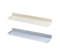 Bulevisiter Protection anti-éclaboussures en silicone pour évier avec ventouses antidérapantes, barrière surélevée imperméable avec drainage en pente pour protection du plan de travail (blanc lait)