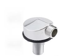 Bulevisiter Raccord coudé de sortie de douche pour raccord PVC UK 1/2", robinet mural en plastique chromé avec 56 mm de largeur et 31 mm de profondeur, compatible avec