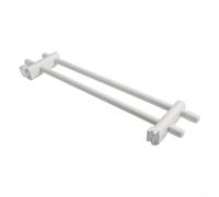 Bulevisiter Radiateur Porte-serviettes 50 cm à suspendre pour radiateur chauffant 0,32 m, installation sans perçage, ABS en acier au carbone, étagère de rangement de salle de bain, blanc