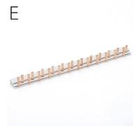 Bulevisiter Répartiteur de peigne électrique 63 A 230 V 12 modules pour bornier DPN en cuivre pur isolé de sécurité Design de sécurité Connexion de barre omnibus horizontale (E)