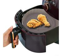 Bulevisiter Revêtement en silicone pour friteuse à air comprimé pour paniers ronds - Résistant à la chaleur jusqu'à 220 °C - Ne passe pas au lave-vaisselle - Épaisseur : 4,5 cm - Convient pour un
