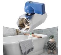 Bulevisiter Robinet à boisseau sphérique en acier inoxydable 316 pour arrêt d'eau, double joint quart de tour marche/arrêt, filetage 1/4 3/8 1/2" (1/2 Zoll) (femelle vers femelle)