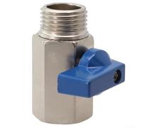 Bulevisiter Robinet à boisseau sphérique en acier inoxydable 316 pour arrêt d'eau, double joint quart de tour marche/arrêt, filetage 1/4 3/8 1/2" (1/2 Zoll) (mâle vers femelle)