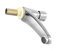 Bulevisiter Robinet de lavabo chromé avec fermeture automatique, économie d'eau, robinet froid simple G1/2 pour salle de bain publique ou cuisine, alliage de zinc durable