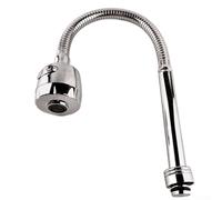 Bulevisiter Robinet d'évier de cuisine rotatif à 360° avec tuyau flexible, buse double fonction pour flux aéré et jet puissant, construction en acier inoxydable,