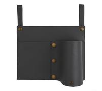 Bulevisiter Sac de rangement pour accoudoir de chaise de camping avec porte-gobelet, poche pour téléphone et grand compartiment ouvert, table d'appoint pliable légère (gris)