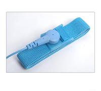 Bulevisiter Sangle de poignet antistatique filaire de 1,8 m avec bande élastique réglable et clip, matériau en PVC avec fil conducteur en acier inoxydable pour mise à la terre