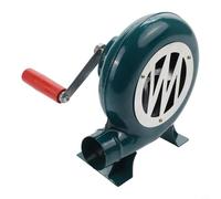 Bulevisiter Souffleur manuel à manivelle pour barbecue et cuisine en plein air - Ventilateur de poêle en fer durable avec flux d'air réglable, design compact pour le feu, le camping et une utilisation