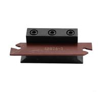 Bulevisiter SPB326 Porte-outil de rainurage et de séparation de 3 mm avec bloc de coupe SMBB2026 pour tours de travail des métaux CNC, hauteur de lame 26 mm, longueur totale 110 mm (SKU)