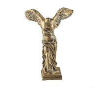 Bulevisiter Statue ailée pour la victoire de Samothrace - Sculpture de déesse en résine pour décoration de bureau, pour figurine volante majestueuse avec de grandes ailes en finition dorée ou blanche