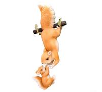 Bulevisiter Statuette de jardin écureuil - Décoration d'extérieur - Figurine en résine réaliste - Pour porche, terrasse et jardin - 13 x 18 x 31 cm - Résistante aux intempéries - Fabriquée à la main