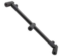 Bulevisiter Support de canne à pêche en carburateur pour alarme de touche, support extensible en alliage d'aluminium, 2 têtes de 17,5 à 21,5 cm et 3 têtes de 28,5 à 40 cm, design léger et antidérapant