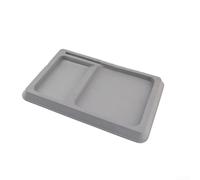 Bulevisiter Support de téléphone en forme de bateau avec règle de poisson pour canoë, radeau - étanche pour montage sur tableau de bord en EVA avec échelle de mesure graduée, double compartiments pour