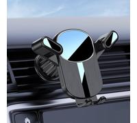 Bulevisiter Support de téléphone portable pour grille d'aération de voiture pour smartphones | Rotation à 360 ° avec poignées en caoutchouc antidérapant et silicone | Compatible avec la plupart des