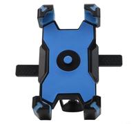 Bulevisiter Support de téléphone pour guidon de vélo | Support de téléphone résistant aux chocs avec rotation à 360 degrés | Compatible avec VTT, vélos électriques et motos | (bleu)