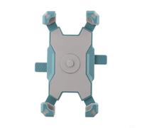 Bulevisiter Support de téléphone pour guidon de vélo | Support de téléphone résistant aux chocs avec rotation à 360 degrés | Compatible avec VTT, vélos électriques et motos | (bleu clair)