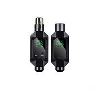 Bulevisiter Système de microphone sans fil UHF avec émetteur et récepteur XLR pour microphones dynamiques - Batterie rechargeable de 7 heures, audio 24 bits/48 kHz, latence < 15 ms, 80 m (IN)