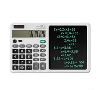 Bulevisiter Tablette d'écriture manuscrite conviviale avec fonction One Touch Clear pour des calculs sans effort (blanc)