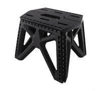 Bulevisiter Tabouret pliable d'extérieur robuste : siège portable léger avec capacité de 117,9 kg, poignée ergonomique pour le camping, la pêche, le jardin et l'intérieur (noir)
