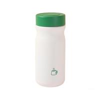 Bulevisiter Tasse de voyage de 325 ml - Bouteille d'eau isotherme en acier inoxydable 316 avec base antidérapante - Rétention de la température pour l'activité (vert et blanc)