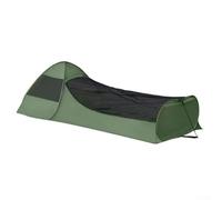 Bulevisiter Tente de sac de couchage d'extérieur avec filet en maille pour le camping - Design portable, abri léger de 34 x 34 x 3 cm pour la randonnée, les voyages et les aventures de randonnée (vert