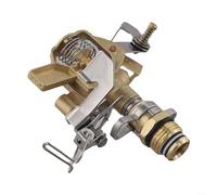 Bulevisiter Tête de pulvérisation d'eau de jardin en cuivre rotatif à 360 degrés avec buse à impulsion pour irrigation de pelouse