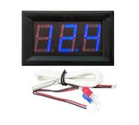 Bulevisiter Thermomètre numérique haut pour usage industriel, modèle XH-B310, plage de -30 à 800 °C, précision ± 0,3 °C, entrée thermocouple de type K, affichage LED, acier inoxydable (bleu)