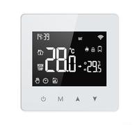 Bulevisiter Thermostat WiFi Smart Home Contrôleur de température numérique à piles Écran tactile Programmable hebdomadaire