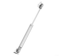 Bulevisiter Tige de levage hydraulique de moto pour siège, piston en alliage d'aluminium avec tampon vers le haut, montage pour modification de moto (argent)