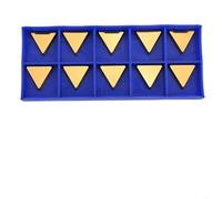 Bulevisiter TPMR160304 YBC251 pour insert de tour CNC, lame tournante en carbure pour finition et finition, ensemble de 10 pièces, compatible avec les porte-outils standard (SKU)